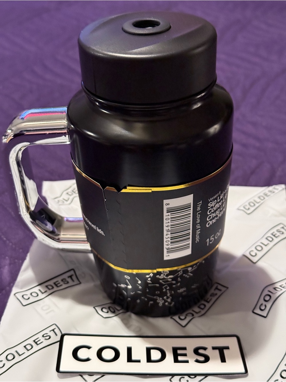 Coldest Limitless Ultra 15oz Bottle - Love of Music Limited Edition - Picture 2 of 6